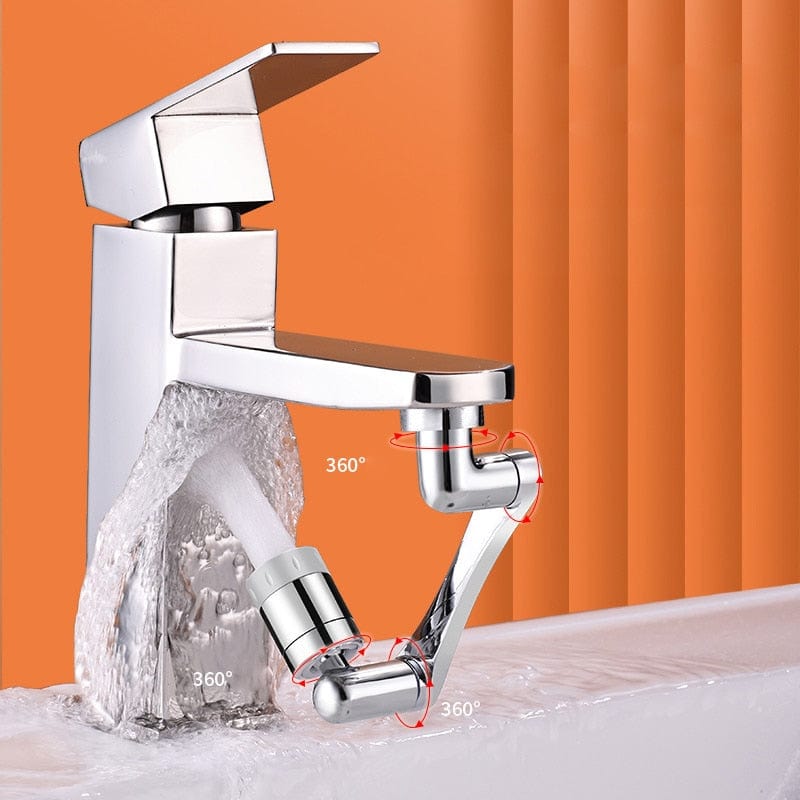 Aérateur d'extension de robinet pivotant 2 pièces 1080 °, robinet de